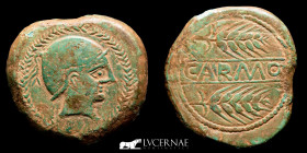 Carmo Bronze As 21,40 g., 33 mm. Carmona - Sevilla 200-150 B.C. nEF / Near Extermely Fine