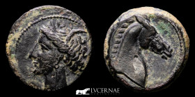 Zeugitania Bronze Calco 4,60 g. 18 mm. Carthage 300-264 BC EF