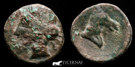 Cartagonova Bronze Calco 8.93 g., 21 mm. Cartagonova 220/15 BC. Very fine