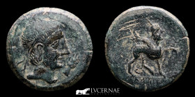 Castulo  Bronze As 13.46 g. 28 mm. Linares, Jaén, Spain 180 B.C.  Good very fine
