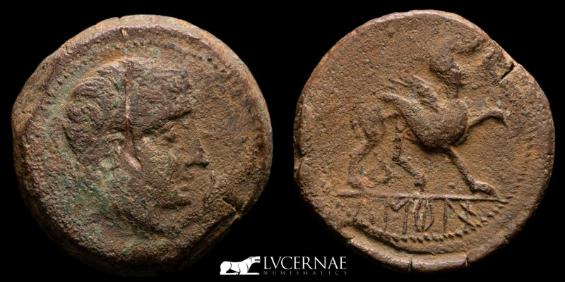 Roman Hispania - Castulo (Linares, Jaén) Bronze As (15.26 g. 28 mm.) minted arou...