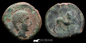Hispain Castulo  Bronze As 14.05 g. 30 mm. Linares Jaén 180-150 BC  Very fine (MBC)