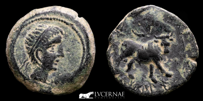 Ancient Hispania - Castulo (Linares, Jaen) 180-150 BC.- 
Bronze Semis (6.06 g., ...