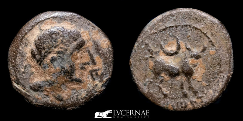 Ancient Hispania - Castulo (Linares, Jaen) 180-150 BC.- 
Bronze Semis (5.15 g, 2...