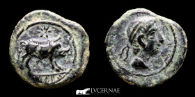 Castulo Bronze Quadrans 2.67 g., 16 mm. Castulo (Linares Jaén) 180-150 BC. Good very fine (MBC)