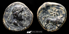 Castulo (Hispania) Bronze Quadrans 3,00 g., 16 mm. Castulo 180-150 B.C. nEF