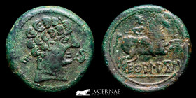 Ecualacos Bronze As 14,25 g, 25 mm Ecualacos  150-100 B.C. GVF