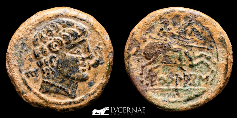 Ancient Hispania - Ecualacos (Soria-Guadalajara provinces). Bronze As (11.99 g.,...