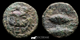 Hispania - Gades ae bronze Calco 3.12 g. 17 mm. Cadiz 200 - 100 BC. Very fine (MBC)
