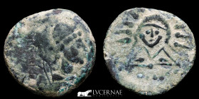 Ancient Spain - Malaca bronze As 11,36 g. 24 mm.  Malaca II century B.C. Good fine