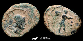 Roman Hispania Bronze Semis 4,41 g. 21 mm. Hispania 1 century B.C. GVF