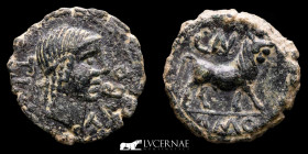 Ancient Hispania Obulco bronze Semis 4,13 g. 20 mm Obulco 1st. century BC extremely fine