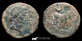Orippo.(Dos Hermanas, Sevilla), bronze As 8.80 g. 26 mm. Orippo 50 BC Good very fine