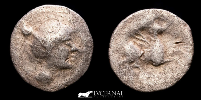 Hispania Antígua - Emporiton. Silver tritartemorion (0,54 g., 12 mm.) minted by ...