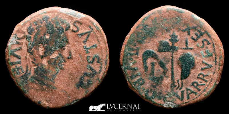 Ancient Hispania - Augustus (27 B.C. - 14 A.D.)
Bronze As (13.15 g. 29 mm.) Cart...