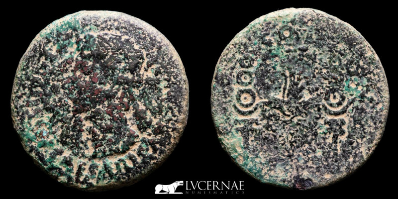 Hispania Romana - Augusto (27 a.C. - 14 d.C.) 
Dupondio de bronze (21.47 g. 33 m...