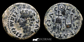 Augustus bronze Semis 5,49 g. 23 mm. Colonia Patricia (Cordoba) 27 BC-14 AD. GVF