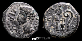 Augustus bronze Quadrans 3,10 g. 16 mm. Colonia Patricia 27 B.C.-14 A.D. Good very fine (MBC)
