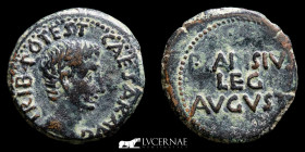 Augustus bronze As 10,52 g. 26 mm. Emerita Augusta, Merida 25-23 BC extremely fine