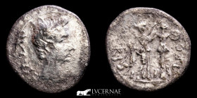 Augustus Silver Quinarius 1.60 g., 14 mm. Emerita 25/23 BC Good fine