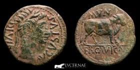 Augustus Bronze As 9.71 g. 29 mm. Municipium Ercavica (Cuenca) 27 B.C-14 AD Very fine (MBC)