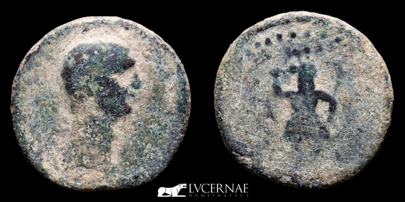 Roman Hispania - Ebusus (Ibiza) - Claudius Times (41-54 A.D.)
Æ Bronze Semis (6....