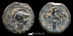Cartagonova Æ Bronze Æ Semis 5.45 g. 21 mm. Ancient Hispain 50-30 BC. Good very fine (MBC)