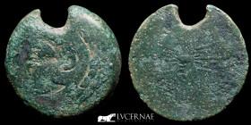 Hispania Gades Bronze Sestertius 29.88 g. 36 mm. Cadiz 27 BC-14 AD. Good Fine