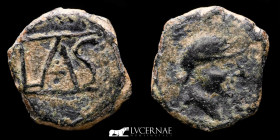 Lastigi Bronze Quadrans 2,10 g. 15 mm. Aznalcollar, Sevilla 2nd century B.C. GVF