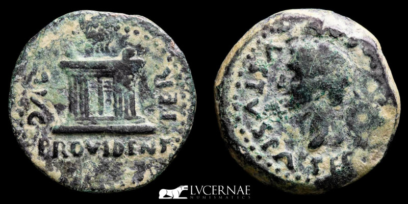 Roman Empire - Tiberius (14-37 A.D.) bronze as (12,50 g. 27 mm.) minted in Emeri...