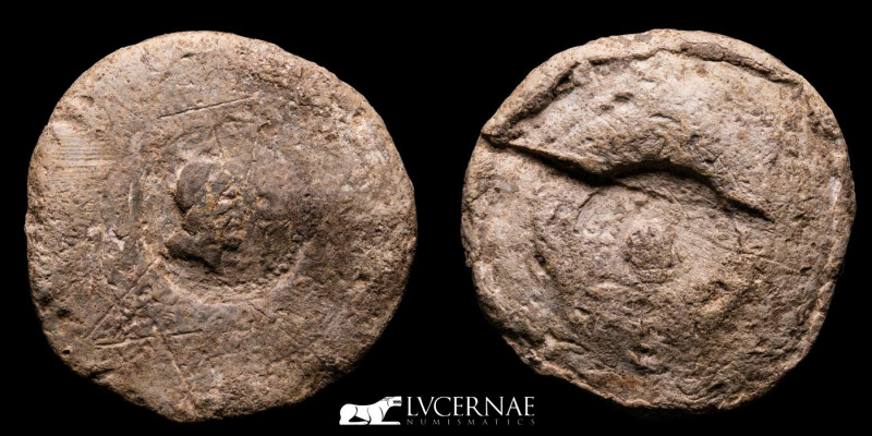 Ancient Hispain - Malaga - Lead of Roman times, Monetiform.
 
52.30 g., 39 mm.

...