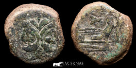 Anonymous Janus Bronze As 40,74 g, 33 mm Rome 179-170 B.C.  GVF