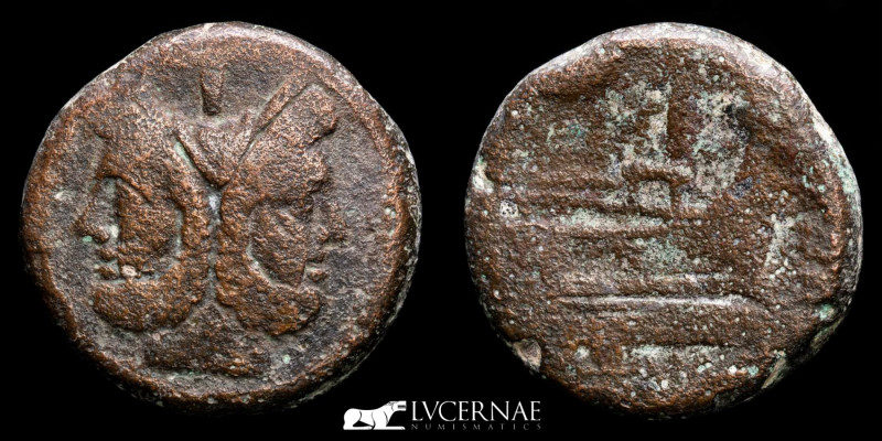 Roman Republic - Anonymous bronze Janus As (31.60 g. 33 mm.) minted in Rome arou...