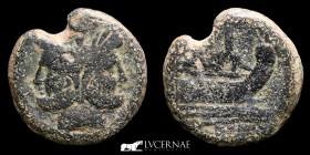 Anonymous Janus Bronze As 27.88 g. 32 mm. Rome 206-194 BC. Very fine (MBC)