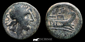 Roman Republic Anonymous Bronze Semis 7,35 g, 22 mm. Rome 150-100 BC Good very fine (MBC)