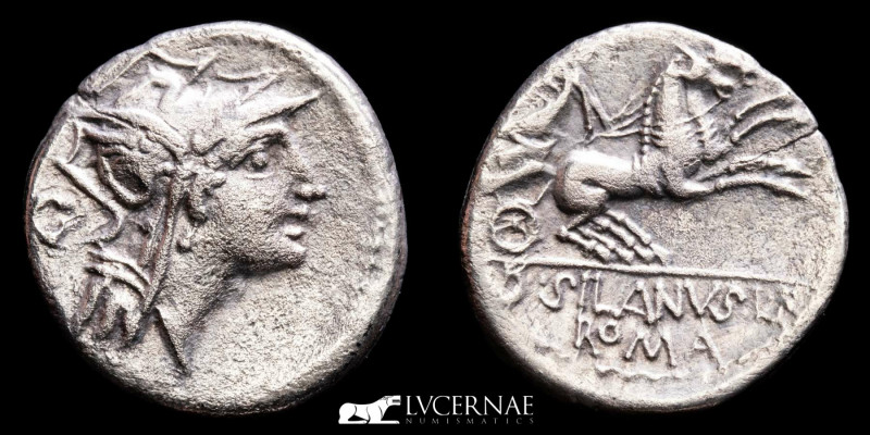 Roman Republic - D. Junius L.f. Silanus - Silver denarius (3,30 g. 18 mm.) minte...