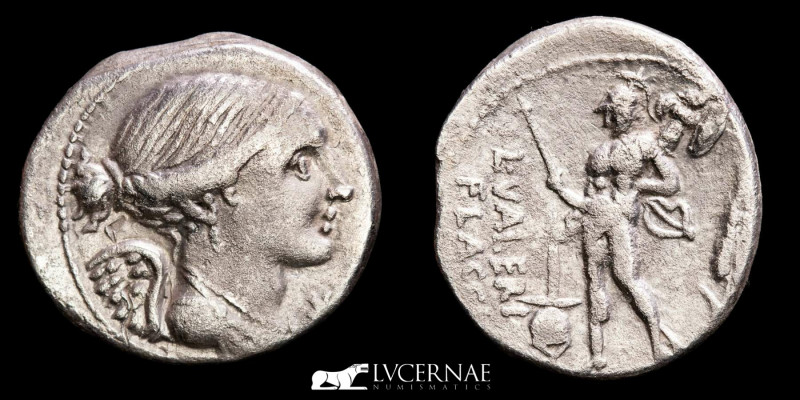 Roman Republic - L. Valerius Flaccus.
Silver denarius (3.80 g. 19 mm.) - Rome, 1...