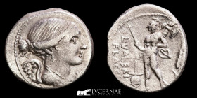 L. Valerius Flaccus Silver Denarius 3.80 g. 19 mm. Rome 107 B.C. Good very fine (MBC+)