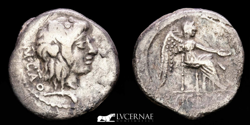 Roman Republic - M. Porcius Cato. - Silver quinarius (1,78 g. 15 mm.) - Minted i...