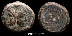 Roman Republic M. Titinius Bronze Æ As 41.75 g, 29 mm Rome 189 BC Good very fine (MBC)