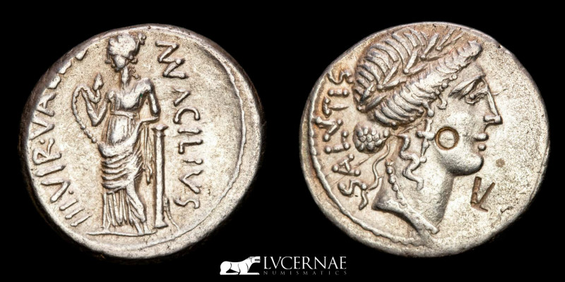 Roman Republic- Man. Acilius Glabrio - Silver denarius (3,89 g., 19 mm.). Rome, ...