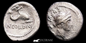 Mn. Cordius Rufus Silver Denarius 3,56 g. 19 mm. Rome 46 B.C.  Good fine