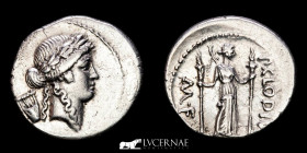 P. Clodius M. f* Turrinus Silver  Denarius 3,64 g. 18 mm. Rome 42 B.C Near extremely fine