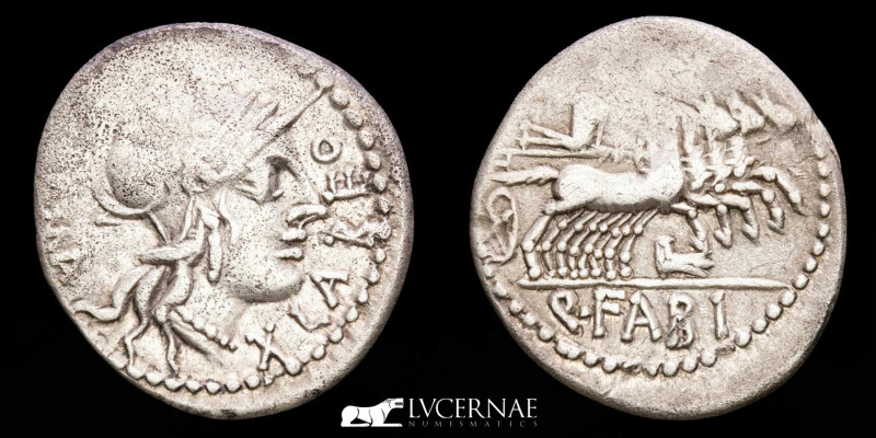 Roman Republic - Q. Fabius Labeo - Silver denarius (3.66 g. 20 mm.), Rome, 123 B...