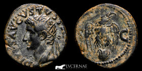 Divus Augustus, under Tiberius Bronze Dupondius 10,49 g., 28 mm. Rome 14-37 AD. Good very fine