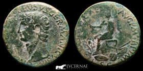 Nero Claudius Drusus Bronze Sestertius 22.33g, 33mm, 6h.  Rome 54-54 AD Very fine
