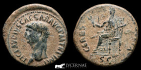 Claudius I (41-54 A.D.) Bronze Dupondius 13.05 g., 31 mm. Rome 41-50 A.D. Good very fine