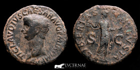 Claudius I (41-54) Æ Bronze As 9.35 g. 30 mm. Rome 41-42 A.D. Good Very fine
