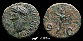 Claudius I (41-54 A.D.) Bronze As 11.72 g., 28 mm. Rome 41-50 A.D. Good very fine (MBC)