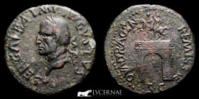 Galba Æ Bronze As 10.04 g . 29 mm. Tarraco 68 AD Near extremely fine